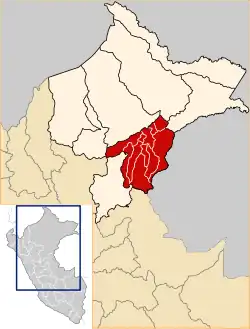 Location of Requena in the Loreto Region