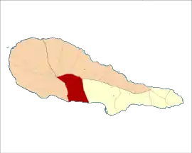Location of the civil parish of São João in the municipality of Lajes do Pico