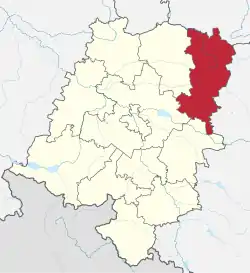 Location within the voivodeship