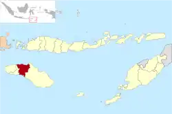 Location within East Nusa Tenggara