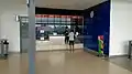 The ticket counter of the station