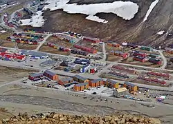 Parts of inner town, seen from Plateau Mountain