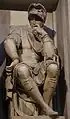 Lorenzo de Medici by Michelangelo in Medici Chapel, Florence