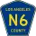 County Road N6 marker