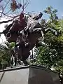 Equestrian statue in the Plaza Bolívar de Los Teques.