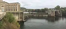 Fumel dam in October 2016