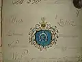 Lubicz on a 19th-century document of the Family of Wojtowicz.