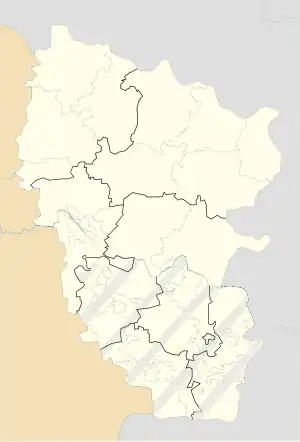 Hirske is located in Luhansk Oblast