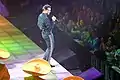 Luis Miguel singing during the concert in Hidalgo (Oct / 12 / 05)