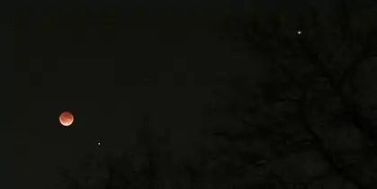 Minneapolis, MN, 7:40 UTCwide angle with Mars