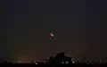 From Longjing District, Taichung, Taiwan at moonrise, 9:45 UTC