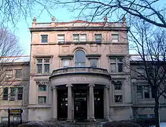 Front entrance of Lunt Hall