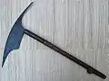 The Head Axe ,used by the Head-hunters of Kalinga people , A fearsome Melee weapon in Cordillera (Specially against the Ifugao peoples during the Proto-history).