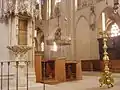 Furnishings of the altar and choir space