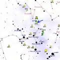Map showing location of M18 (Roberto Mura)