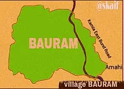 Map of village Bauram