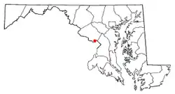 Location of Chevy Chase, Maryland
