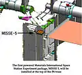 MISSE PEC5 on the end of the P6 Truss