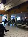 Airport's gate.