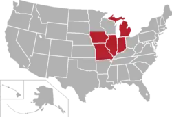 Location of teams in {{{title}}}