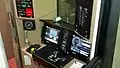 United States: Control stand in an M8 railcar operated by Metro-North.
