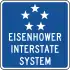  Eisenhower Interstate System sign