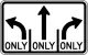 Turn only lanes