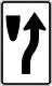 Keep right (median island less than 4 feet wide)