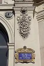 19th century Eclectic Classicist rectangular cartouche of the Printemps Haussmann, Paris