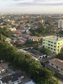 Southern part of Magomeni as seen from near the main road, June 2019
