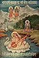 A hamsa with the goddess Saraswati (Indian painting, 19th century)