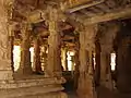 A view of the open mantapa in Someshwara temple at Kolar