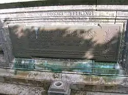 Memorial at Beith Cemetery to Major Robert Ralston Patrick.