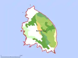 Map of Ruhnu Parish