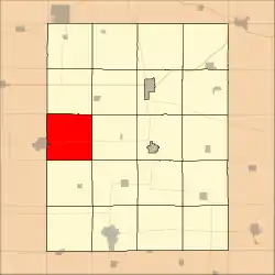 Location in Fayette County