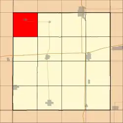 Location in Hancock County