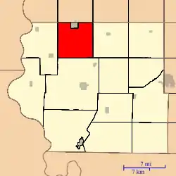 Location in Fremont County