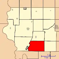 Location in Fremont County