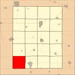 Location in Fayette County