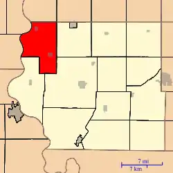 Location in Fremont County