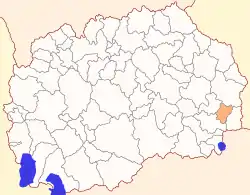 Location of Bosilovo Municipality