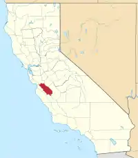 Location in the state of California