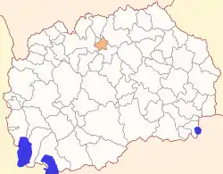 Location of Municipality of Ilinden