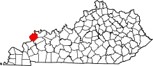 State map highlighting Union County