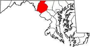 Location in Maryland
