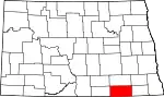 Dickey County map