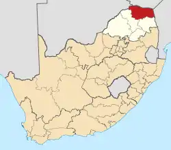 Vhembe District within South Africa
