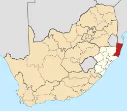 uMkhanyakude District within South Africa