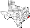State map highlighting Jefferson County
