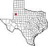 State map highlighting Terry County